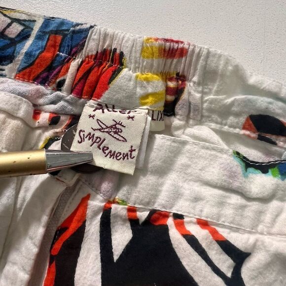 Allen Simplement Wide Leg Pants Size L/XL Low Rise Whimsical Festival Boho Artsy - Picture 3 of 8